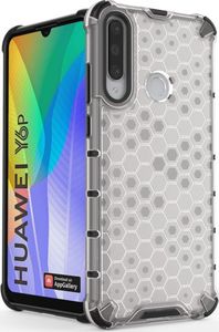 Hurtel Honeycomb etui pancerny pokrowiec z żelową ramką Huawei Y6p czerwony 34