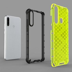 Hurtel Honeycomb etui pancerny pokrowiec z żelową ramką Huawei Y6p niebieski 6