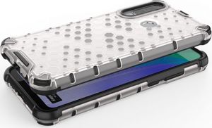Hurtel Honeycomb etui pancerny pokrowiec z żelową ramką Huawei Y6p przezroczysty 20