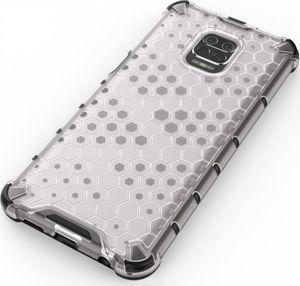 Hurtel Honeycomb etui pancerny pokrowiec z żelową ramką Xiaomi Redmi Note 9S zielony 5