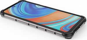 Hurtel Honeycomb etui pancerny pokrowiec z żelową ramką Xiaomi Redmi Note 9S zielony 10