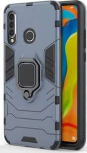 Hurtel Ring Armor pancerne hybrydowe etui pokrowiec + magnetyczny uchwyt Huawei P30 Lite niebieski 2
