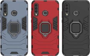 Hurtel Ring Armor pancerne hybrydowe etui pokrowiec + magnetyczny uchwyt Huawei P30 Lite niebieski 9