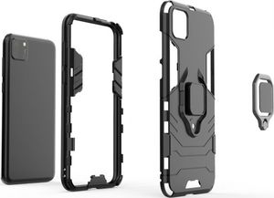 Hurtel Ring Armor pancerne hybrydowe etui pokrowiec + magnetyczny uchwyt Huawei Y5p czarny 16