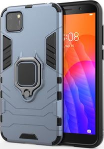 Hurtel Ring Armor pancerne hybrydowe etui pokrowiec + magnetyczny uchwyt Huawei Y5p niebieski 33
