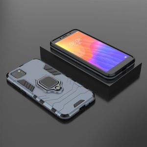 Hurtel Ring Armor pancerne hybrydowe etui pokrowiec + magnetyczny uchwyt Huawei Y5p niebieski 7