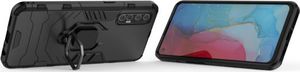 Hurtel Ring Armor pancerne hybrydowe etui pokrowiec + magnetyczny uchwyt Oppo Reno3 Pro czarny 16