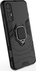 Hurtel Ring Armor pancerne hybrydowe etui pokrowiec + magnetyczny uchwyt Oppo Reno3 Pro czarny 19