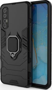 Hurtel Ring Armor pancerne hybrydowe etui pokrowiec + magnetyczny uchwyt Oppo Reno3 Pro czarny 8