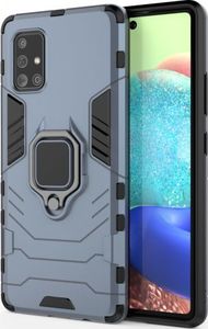 Hurtel Ring Armor pancerne hybrydowe etui pokrowiec + magnetyczny uchwyt Samsung Galaxy A71 5G niebieski 5