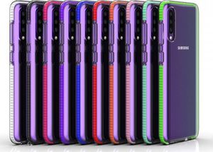 Hurtel Spring Case pokrowiec żelowe etui z kolorową ramką do Samsung Galaxy A50s / Galaxy A50 / Galaxy A30s czarny 4