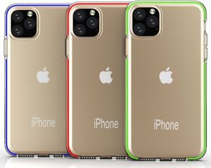 Hurtel Spring Case pokrowiec żelowe etui z kolorową ramką do iPhone 11 Pro Max żółty 15