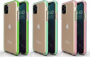 Hurtel Spring Case pokrowiec żelowe etui z kolorową ramką do iPhone 11 Pro żółty 3