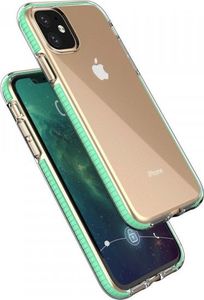 Hurtel Spring Case pokrowiec żelowe etui z kolorową ramką do iPhone 11 ciemnoniebieski 2