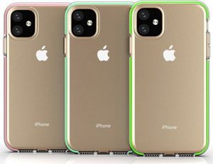 Hurtel Spring Case pokrowiec żelowe etui z kolorową ramką do iPhone 11 ciemnoniebieski 4