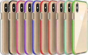 Hurtel Spring Case pokrowiec żelowe etui z kolorową ramką do iPhone XS / iPhone X miętowy 5