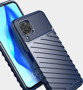 Hurtel Thunder Case elastyczne pancerne etui pokrowiec Huawei P40 Lite niebieski 4