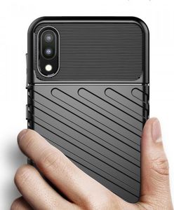Hurtel Thunder Case elastyczne pancerne etui pokrowiec Samsung Galaxy A10 czarny 4
