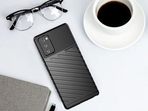 Hurtel Thunder Case elastyczne pancerne etui pokrowiec Samsung Galaxy Note 20 czarny 12