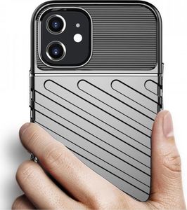 Hurtel Thunder Case elastyczne pancerne etui pokrowiec iPhone 12 5,4'' czarny 3