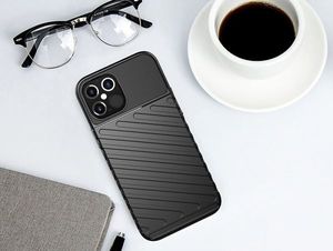 Hurtel Thunder Case elastyczne pancerne etui pokrowiec iPhone 12 6,7'' czarny 11