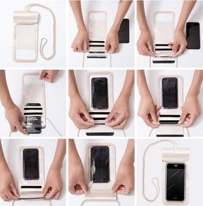 Hurtel Uniwersalny wodoodporny pokrowiec wodoodporne etui na telefon (max 6,6'') na basen nad wodę różowy 11