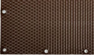 TechnoRattan Osłona Balkonowa oczkowana z TECHNORATTANU na WYMIAR (0,05m2) - Brąz Orzech RD01 3