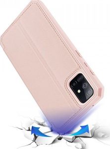 Dux Ducis DUX DUCIS Skin X kabura etui pokrowiec z klapką Samsung Galaxy A71 5G różowy 4