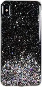Wozinsky Wozinsky Star Glitter błyszczące etui pokrowiec z brokatem Samsung Galaxy M21 czarny 1