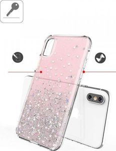 Wozinsky Wozinsky Star Glitter błyszczące etui pokrowiec z brokatem Samsung Galaxy A50s / Galaxy A50 / Galaxy A30s różowy 3