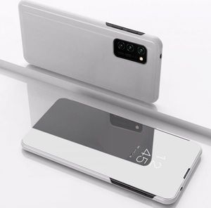 Pokrowiec Smart Clear View do Samsung J3 2017 J330 srebrny 3