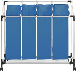 Kosz na pranie vidaXL niebieski (288332) 2