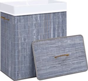 Kosz na pranie vidaXL 100L szary (320742) 3