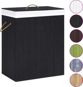 Kosz na pranie vidaXL 100L czarny (320746) 2