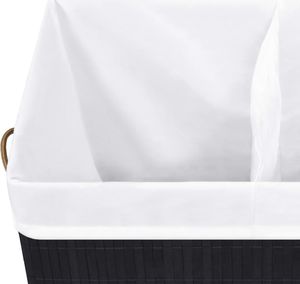 Kosz na pranie vidaXL 100L czarny (320746) 7