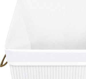 Kosz na pranie vidaXL biały (320751) 7