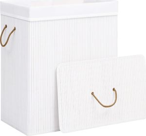 Kosz na pranie vidaXL 83L biały (320752) 3