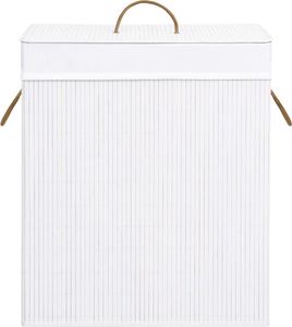 Kosz na pranie vidaXL 83L biały (320752) 4