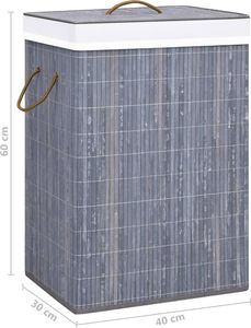 Kosz na pranie vidaXL szary (320755) 8