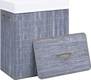 Kosz na pranie vidaXL 83L szary (320756) 3