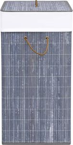 Kosz na pranie vidaXL 83L szary (320756) 5