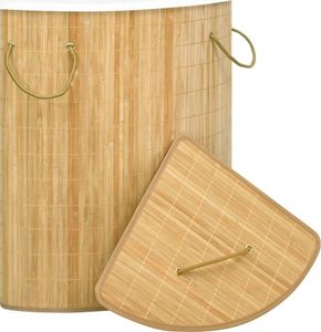 Kosz na pranie vidaXL 60L brązowy (320759) 2