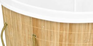 Kosz na pranie vidaXL 60L brązowy (320759) 5