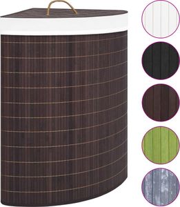 Kosz na pranie vidaXL 60L brązowy (320760) 2