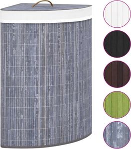 Kosz na pranie vidaXL 60L szary (320761) 2