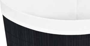 Kosz na pranie vidaXL 60L czarny (320762) 6