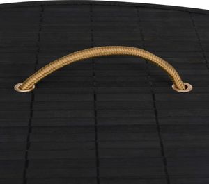 Kosz na pranie vidaXL 60L czarny (320762) 7