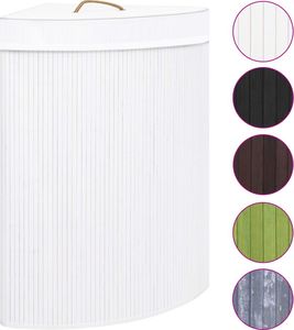 Kosz na pranie vidaXL 60L biały (320763) 2