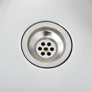 Zlewozmywak vidaXL Ręcznie robiony  kuchenny z sitkiem, stal nierdzewna 3