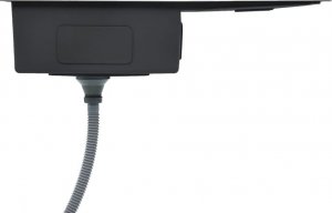 Zlewozmywak vidaXL Ręcznie robiony  kuchenny, sitko, czarny, stal nierdzewna 7